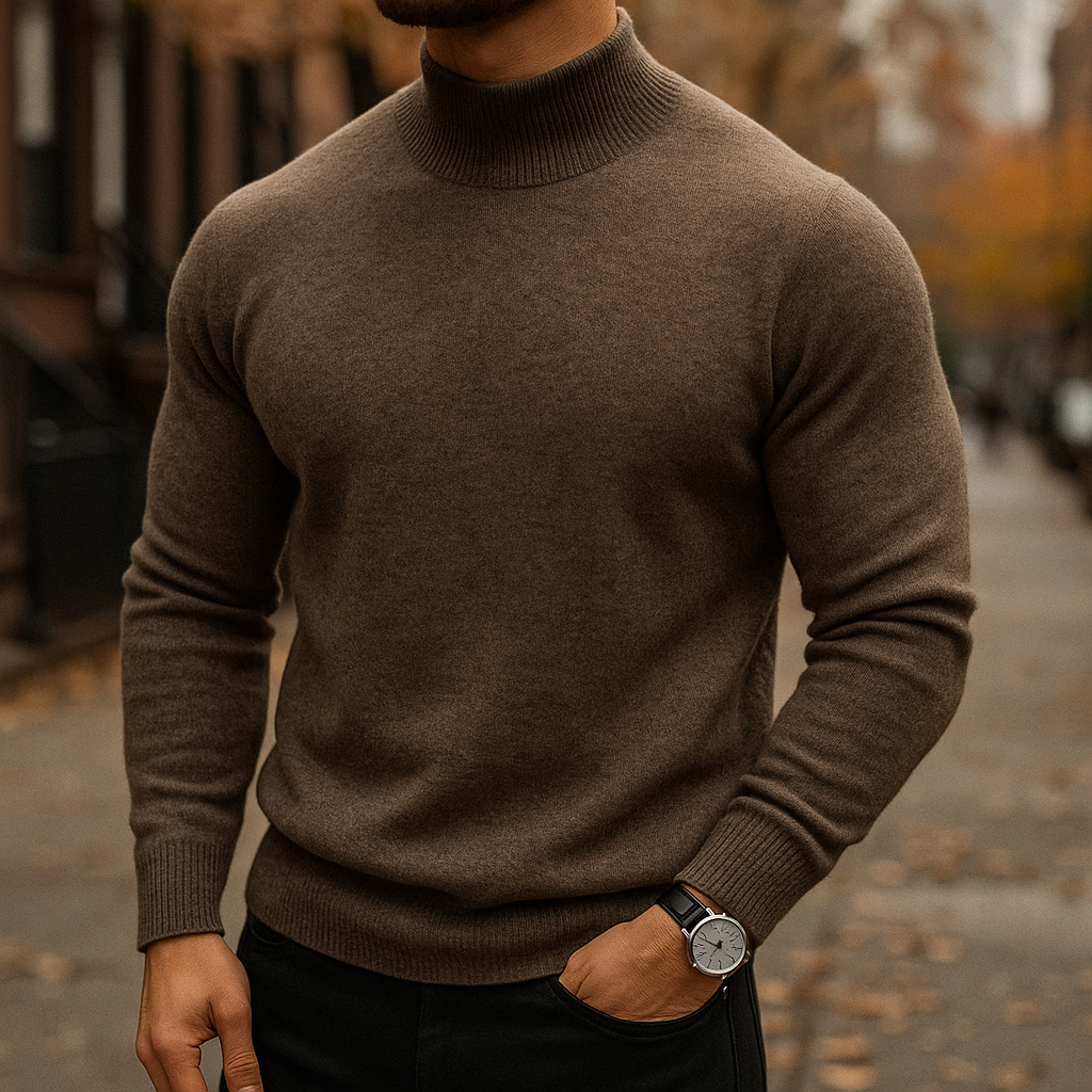 LAURENT MONACO | PULL À COL EN LAINE POUR HOMME