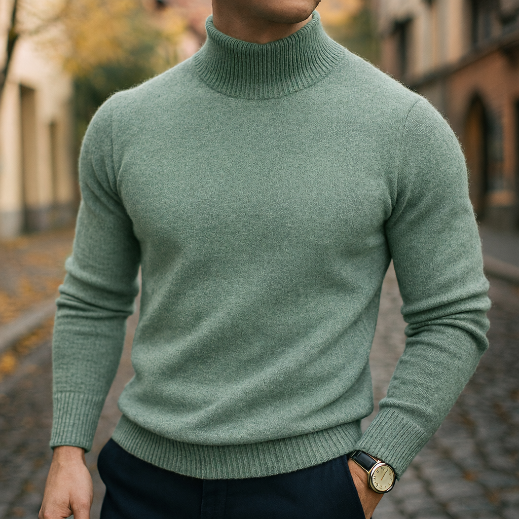 LAURENT MONACO | PULL À COL EN LAINE POUR HOMME