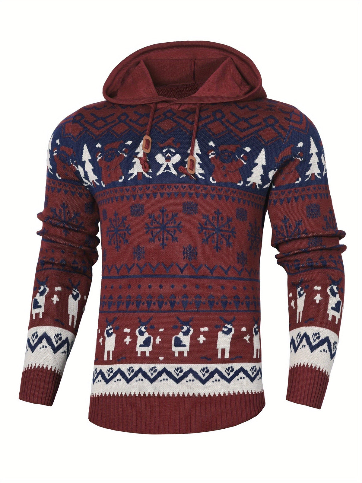Nicholas | Christmas Reindeer Hooded Jumper