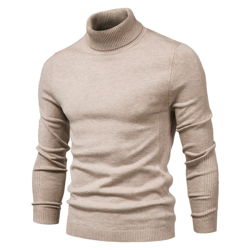 George | Men's Relaxed-Fit Turtleneck Knit Jumper - Beige