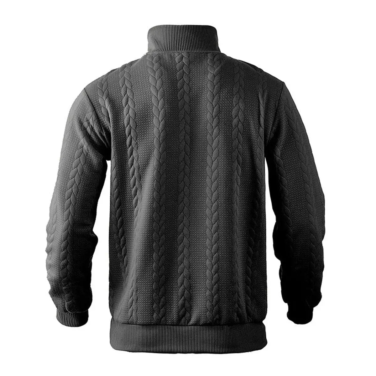 Henry | Men's Cable-Knit Quarter-Zip Pullover Mens Knit Sweater