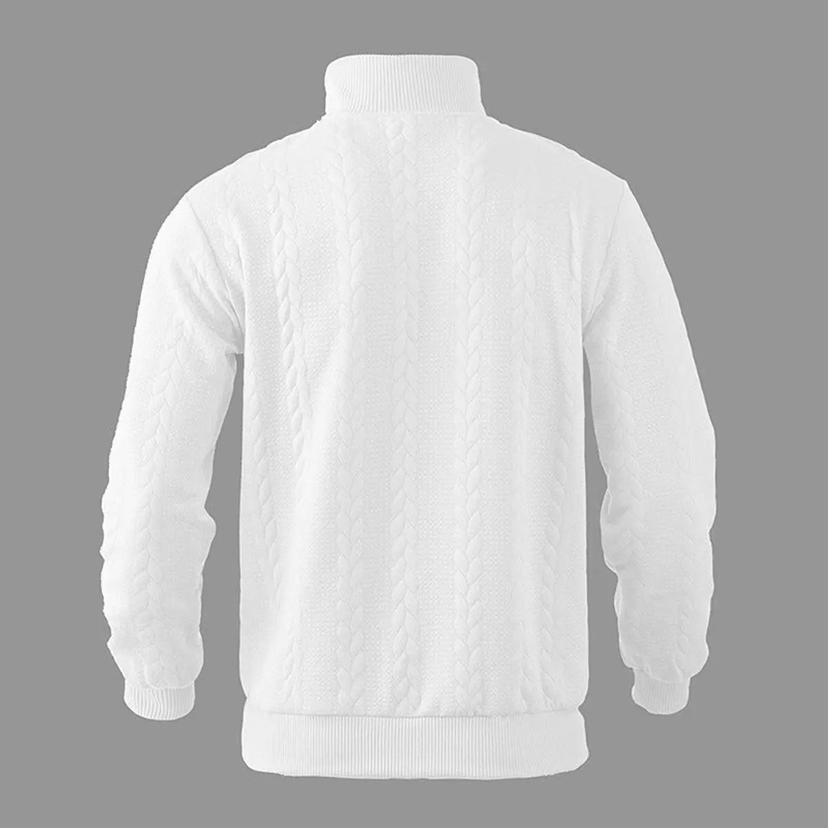 Henry | Men's Cable-Knit Quarter-Zip Pullover Mens Knit Sweater