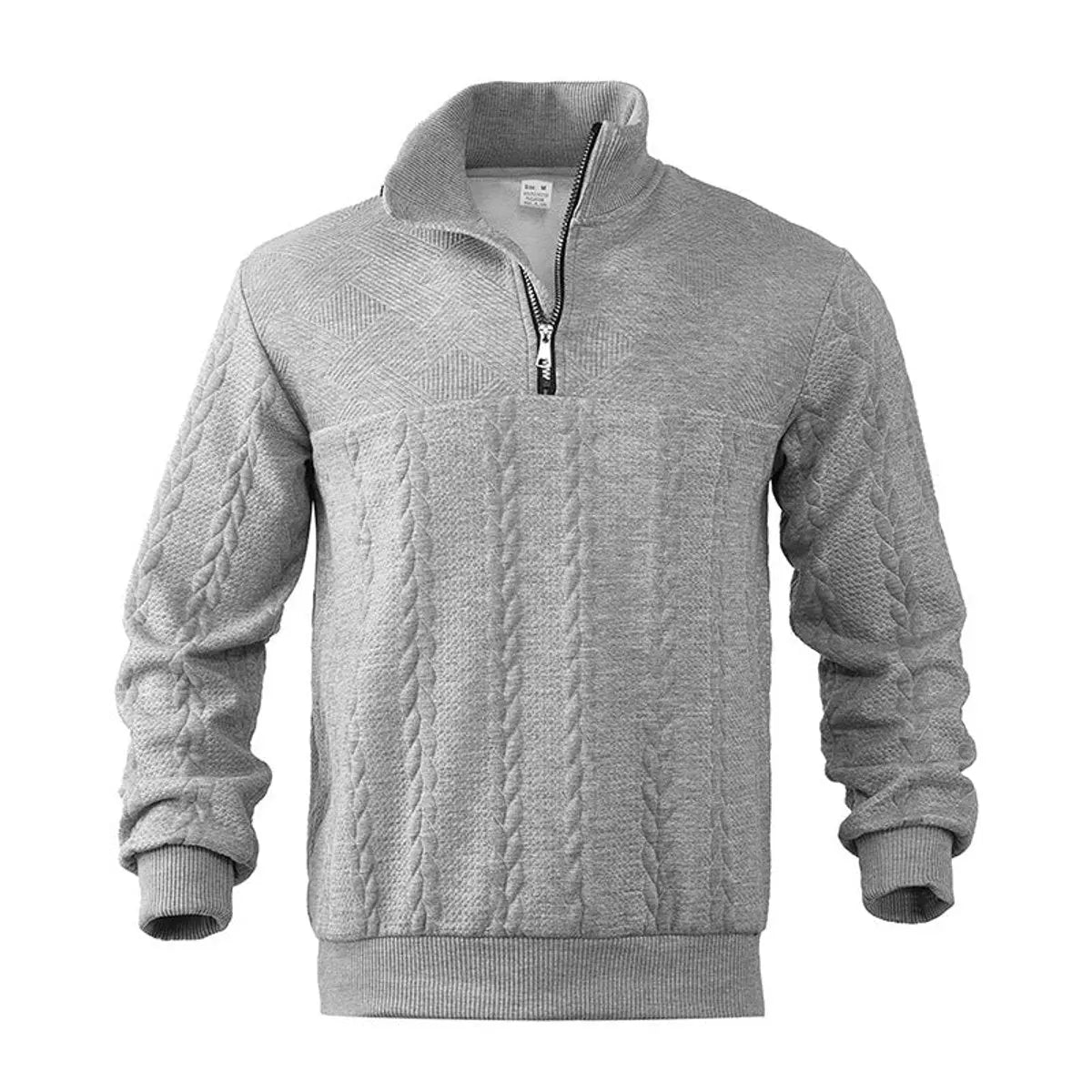 Henry | Men's Cable-Knit Quarter-Zip Pullover Mens Knit Sweater