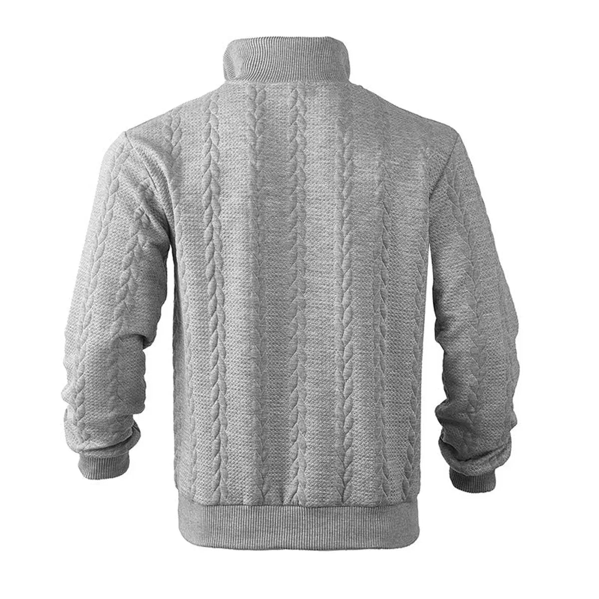 Henry | Men's Cable-Knit Quarter-Zip Pullover Mens Knit Sweater