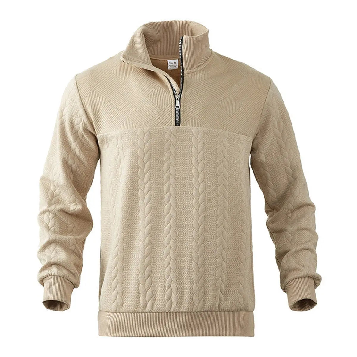 Henry | Men's Cable-Knit Quarter-Zip Pullover Mens Knit Sweater