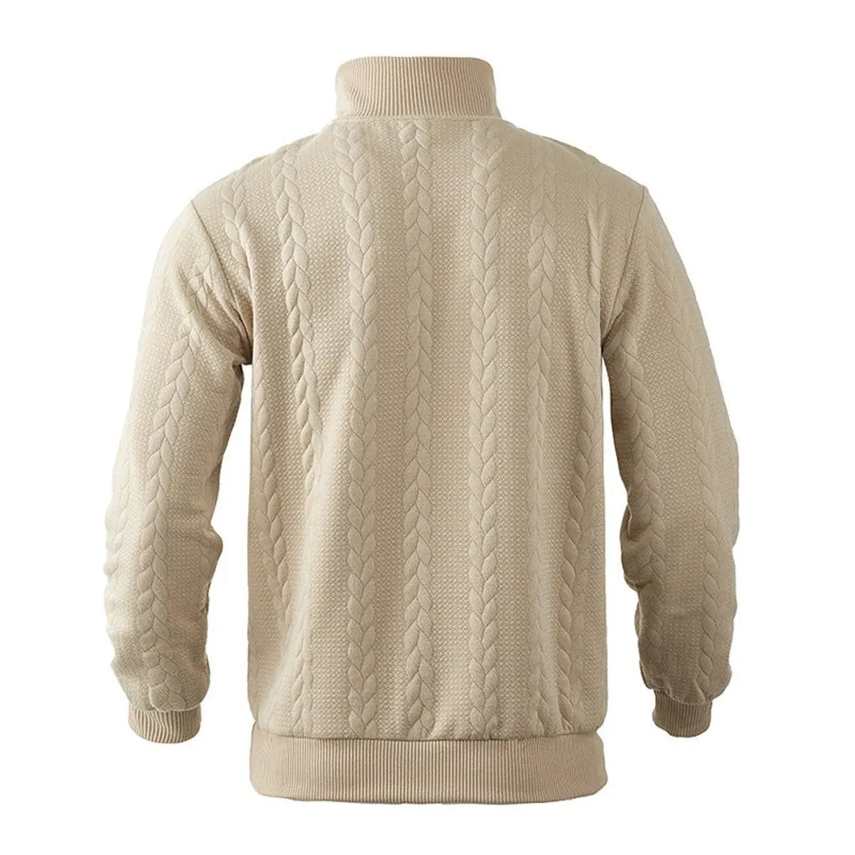 Henry | Men's Cable-Knit Quarter-Zip Pullover Mens Knit Sweater