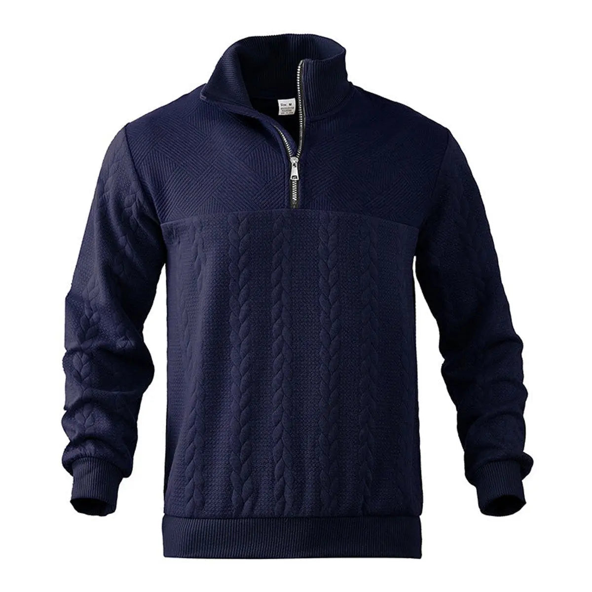 Henry | Men's Cable-Knit Quarter-Zip Pullover Mens Knit Sweater