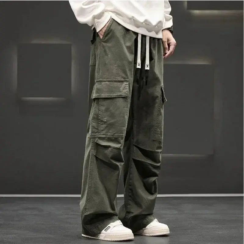 Jack | Men's Cargo Trousers Multiple Pockets Straight Leg