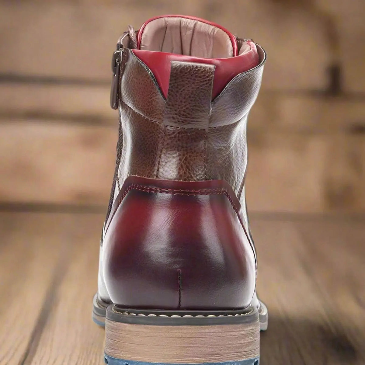 Arthur | Men's Classic Zip Lace-Up Leather-Look Ankle Boots
