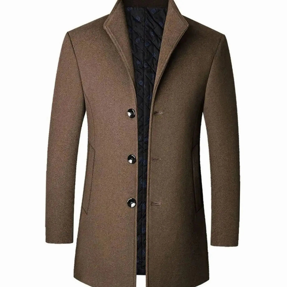 Theo | Men's Cold Weather Tailored Wool-Blend Overcoat