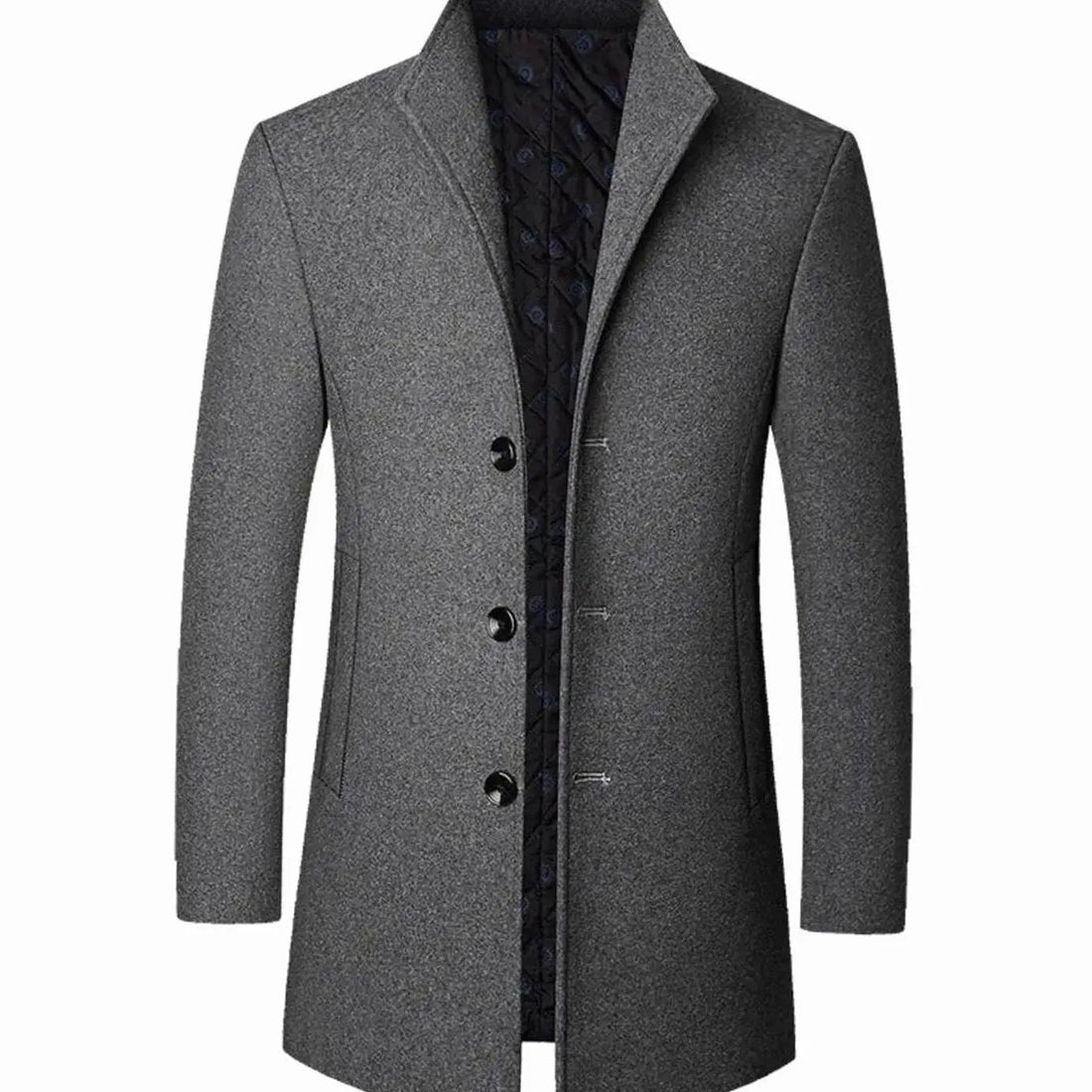 Theo | Men's Cold Weather Tailored Wool-Blend Overcoat