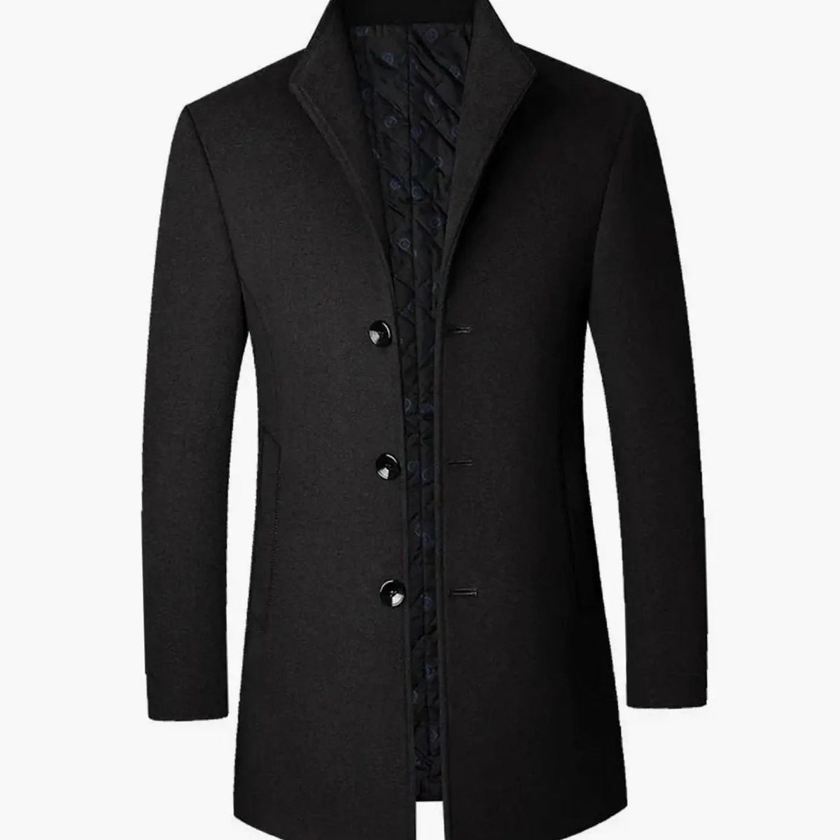 Theo | Men's Cold Weather Tailored Wool-Blend Overcoat