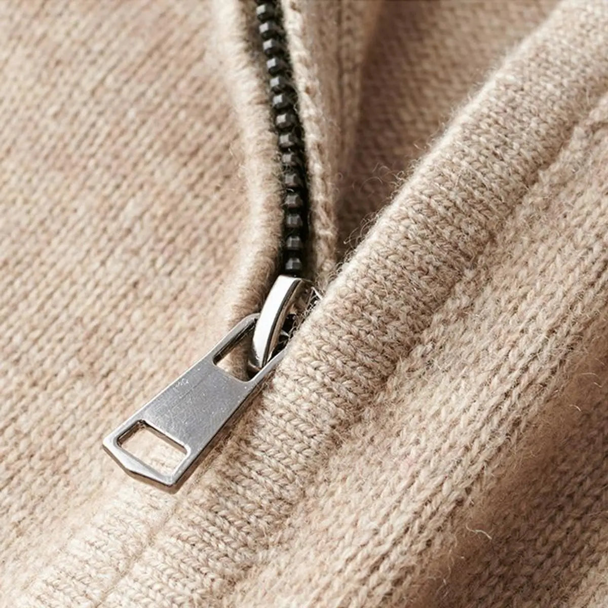 Thomas | Men's Quarter-Zip Knit Sweater Ribbed Half-Zip Pullover Jumper