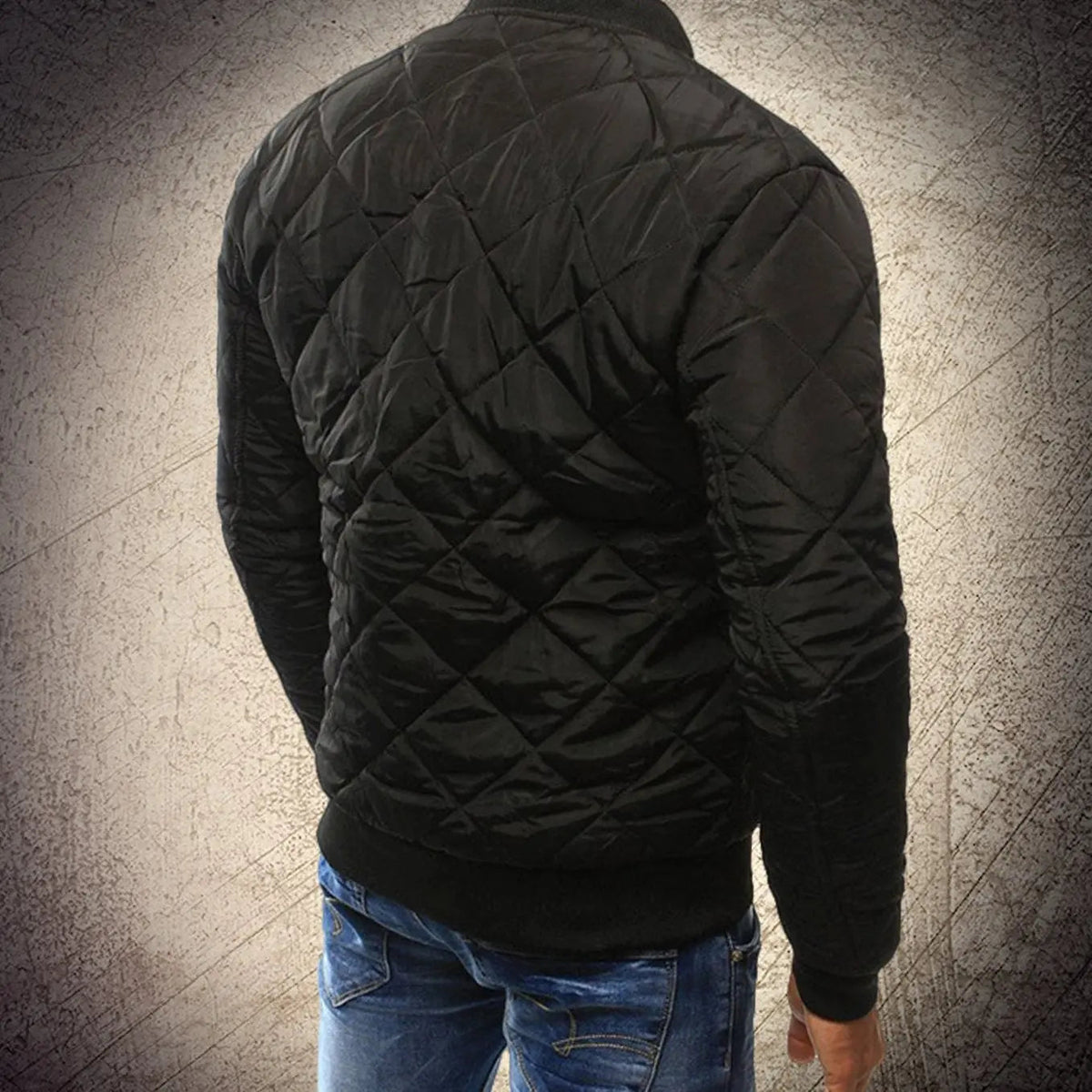 Henry | Men's Quilted Lightweight Zip-Up Bomber Jacket