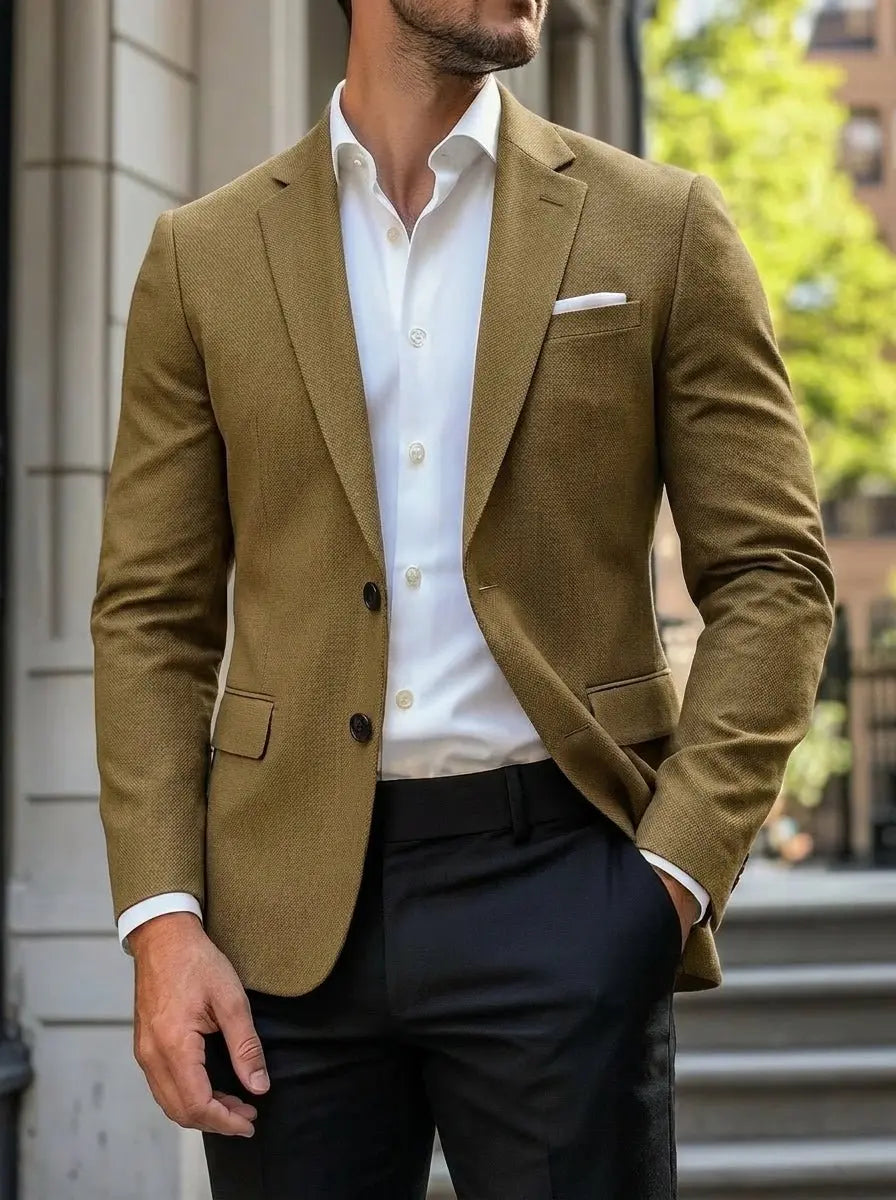 Freddie | Men's Smart-Casual Single-Breasted Standard-Fit Blazer Jacket