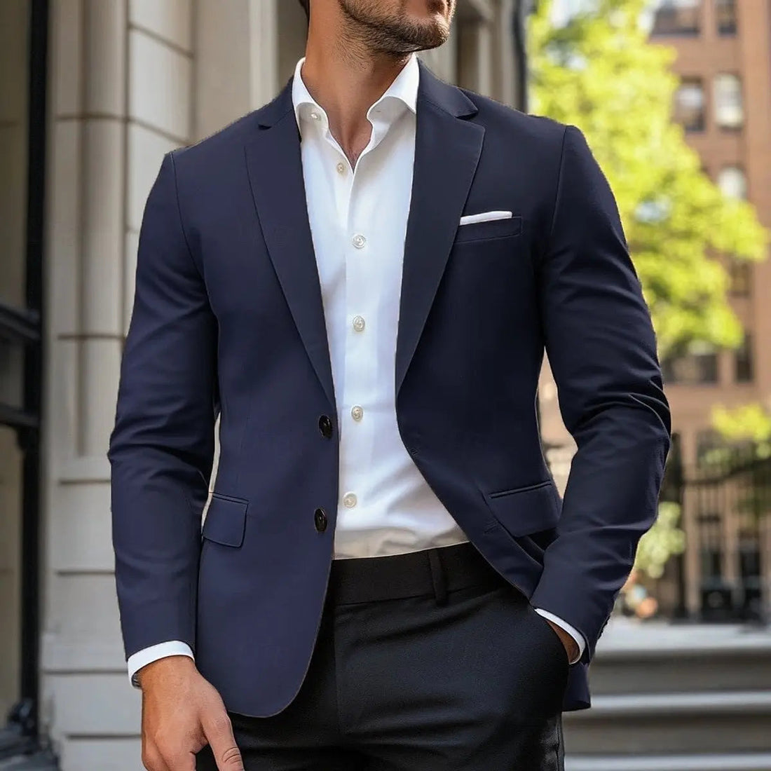 Freddie | Men's Smart-Casual Single-Breasted Standard-Fit Blazer Jacket