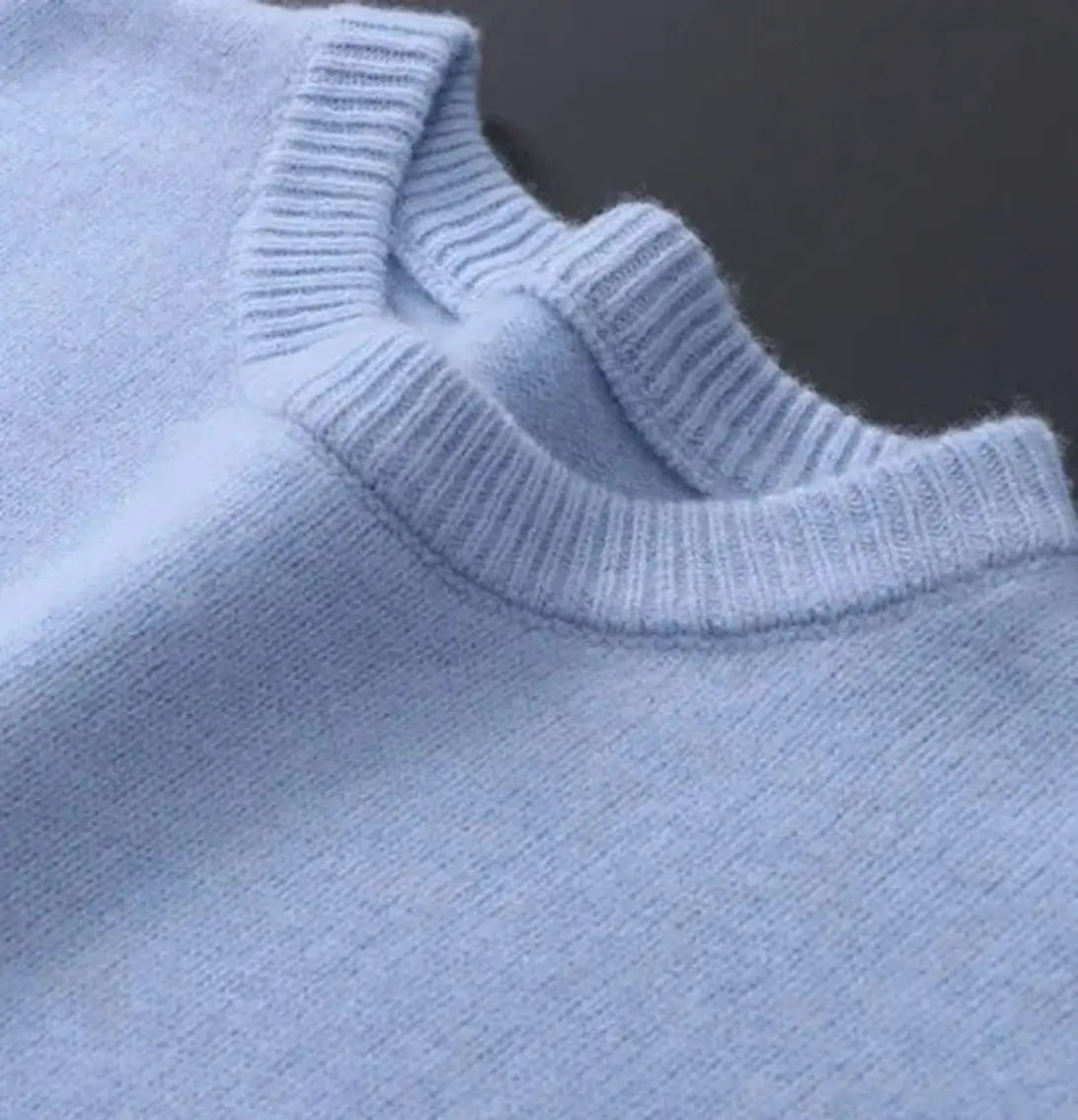 Henry | Men's Soft Mohair Crew Neck Knit Sweater Pullover Jumper