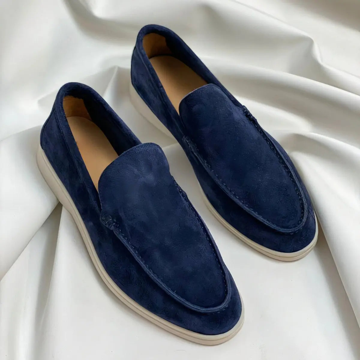 George | Men's Suede Slip-On Flatform Loafers