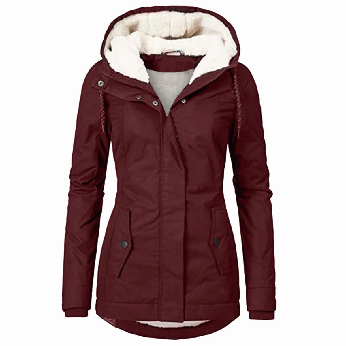 Sophie | Women's Sherpa-Lined Hooded Full-Zip Winter Parka