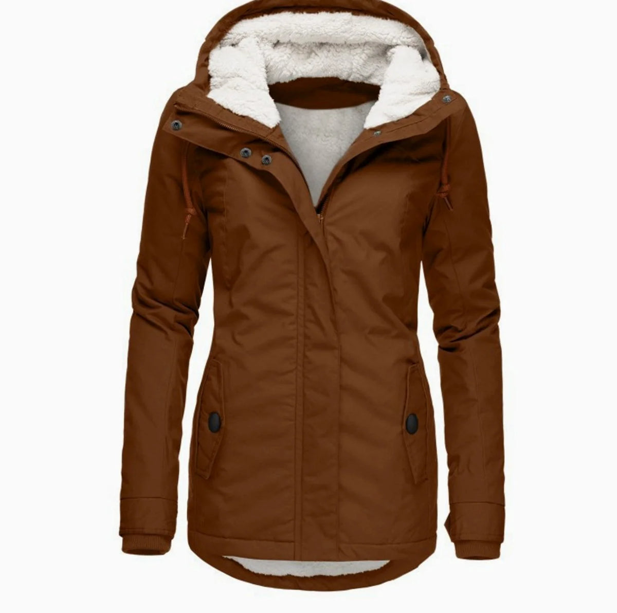 Sophie | Women's Sherpa-Lined Hooded Full-Zip Winter Parka